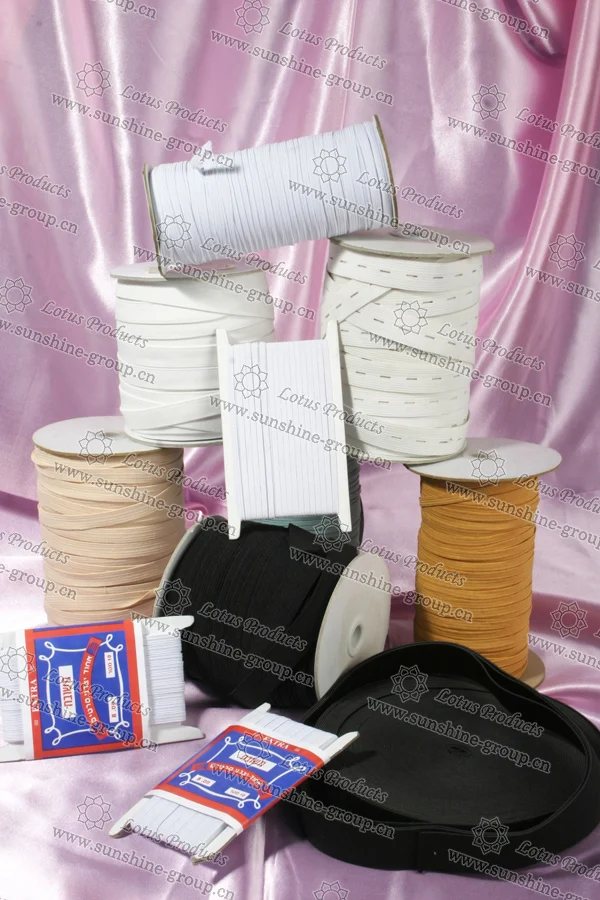 Ningbo sunshine import and export co., ltd. | rubber/ spandex elastic tape braided elastic