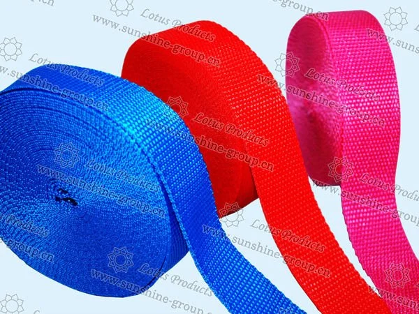 Ningbo sunshine import and export co., ltd. | colored plain pp webbing band for garment/bags