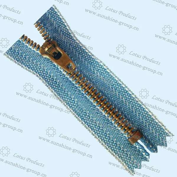 Ningbo sunshine import and export co., ltd. | 20cm brown metal zipper zipper