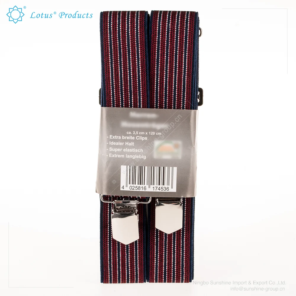 Ningbo sunshine import and export co., ltd. | customized suspender for promotion elastic braces