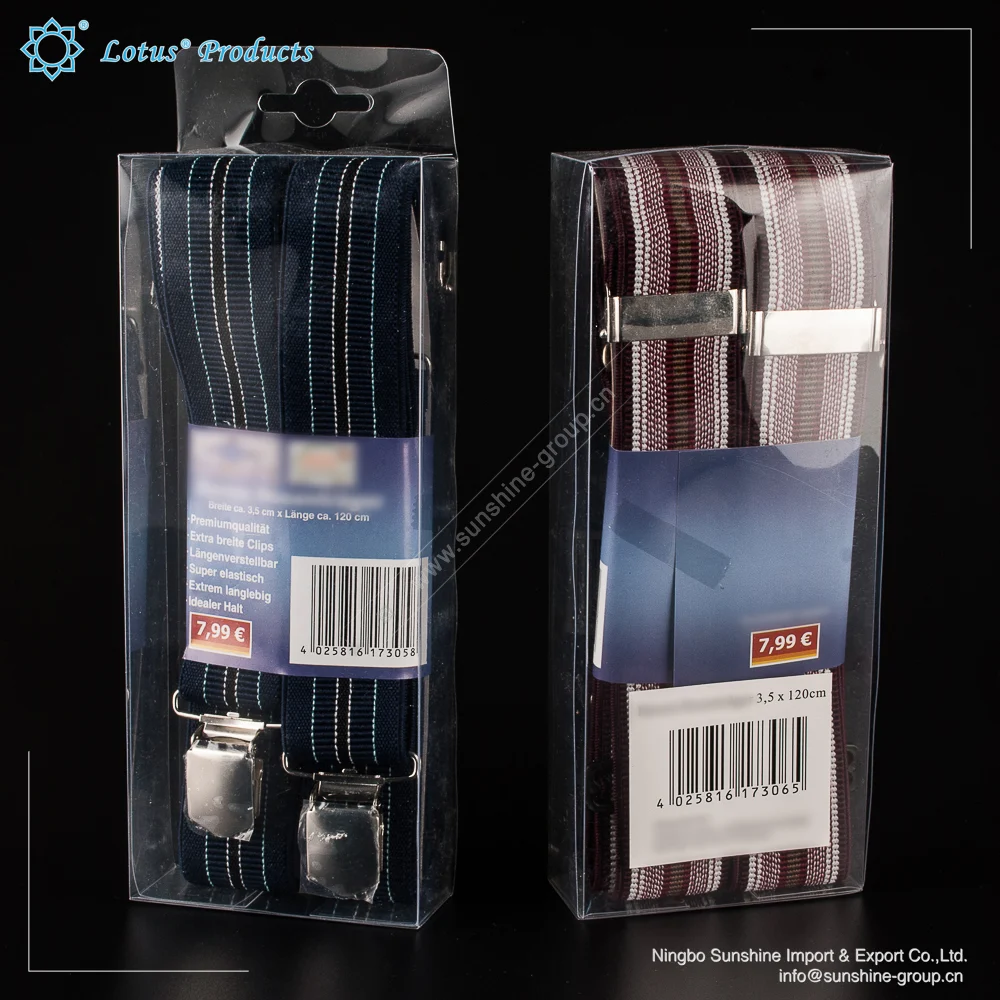 Ningbo sunshine import and export co., ltd. | chinese supplier custom design elastic braces suspenders