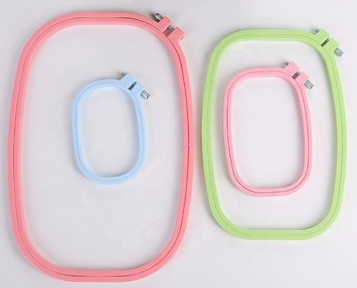 Ningbo sunshine import and export co., ltd. | embroidery candy color abs plastic square embroidery hoop
