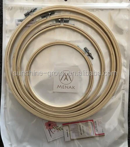 Ningbo sunshine import and export co., ltd. | fashion accessory for diy kit bamboo embroidery frame embroidery hoop