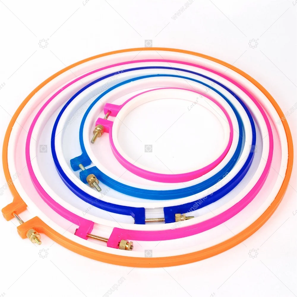 Ningbo sunshine import and export co., ltd. | embroidery hoop colorful plastic embroidery hoop set