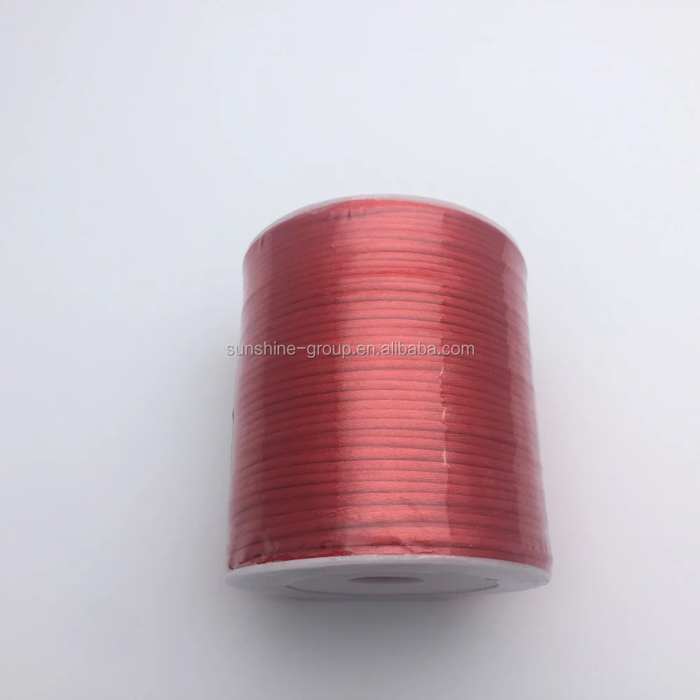 Ningbo sunshine import and export co., ltd. | jrt002 polyester woven rope satin cord cola de rata rat tail