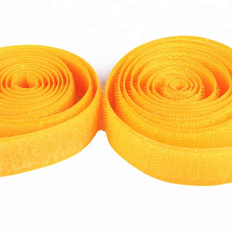 Ningbo sunshine import and export co., ltd. | customized color 12 - 100mm width nylon hook and loop band for garment