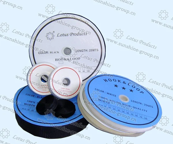 Ningbo sunshine import and export co., ltd. | colorful garde a 100% nylon hook and loop fastener,hook & loop