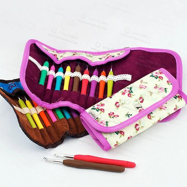 Ningbo sunshine import and export co., ltd. | mixed color knitting needle crochet hook soft tpr crochet hook set