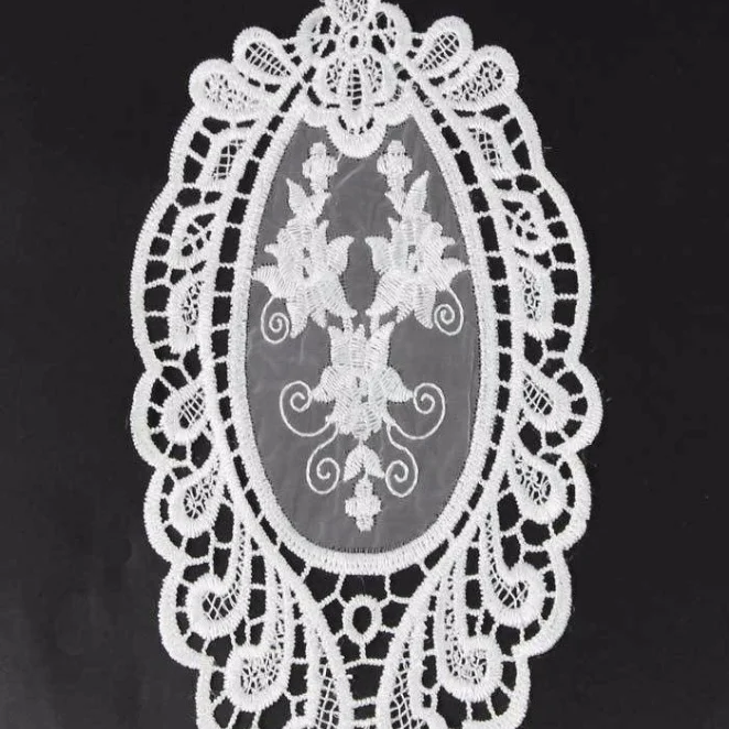 Ningbo sunshine import and export co., ltd. | fashion design embroidery lace mesh patterns neck collar-046