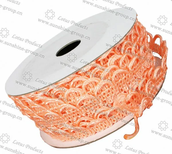 Ningbo sunshine import and export co., ltd. | metallic yarn zig zag lace trimming 002