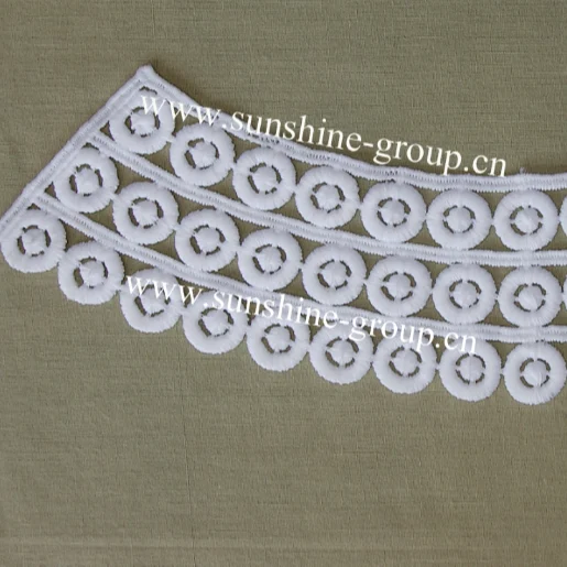 Ningbo sunshine import and export co., ltd. | fashion design milk silk embroidery lace collar for dresses-013