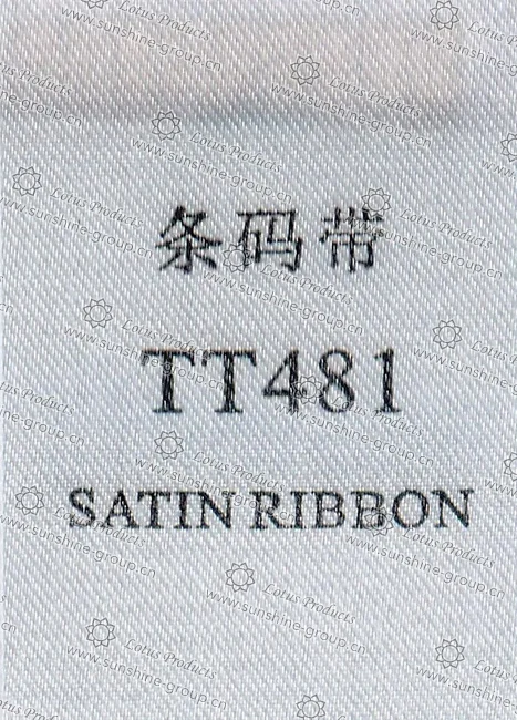 Ningbo sunshine import and export co., ltd. | label tape - satin ribbon tt481