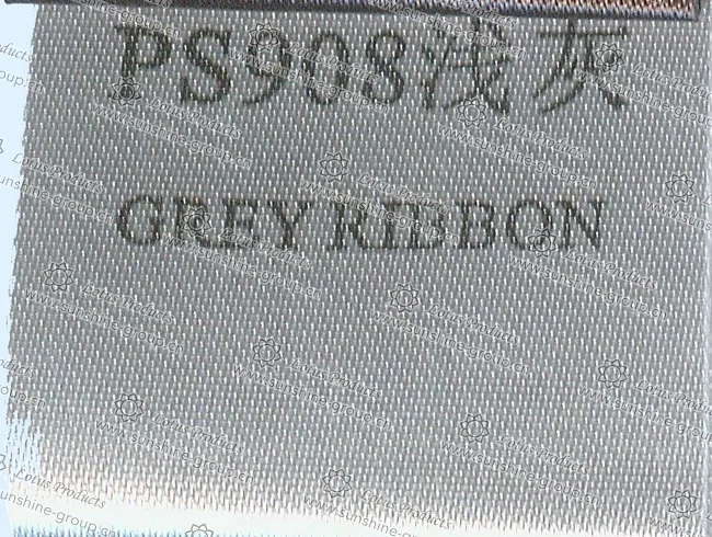 Ningbo sunshine import and export co., ltd. | label tape - grey ribbon ps908