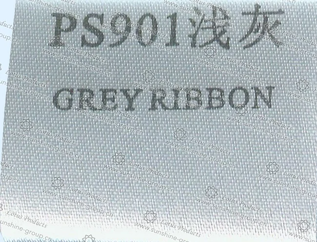 Ningbo sunshine import and export co., ltd. | label tape - grey ribbon ps901