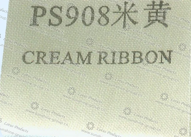 Ningbo sunshine import and export co., ltd. | label tape - cream ribbon ps908