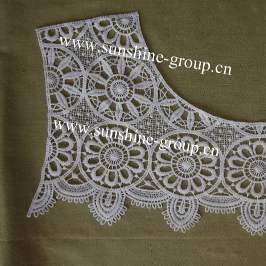 Ningbo sunshine import and export co., ltd. | fashion design milk silk embroidery lace collar for dresses-035