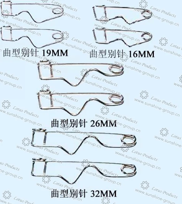 Ningbo sunshine import and export co., ltd. | curve safety pin