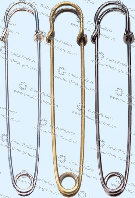Ningbo sunshine import and export co., ltd. | antique safety pin 102mmx2.2mm