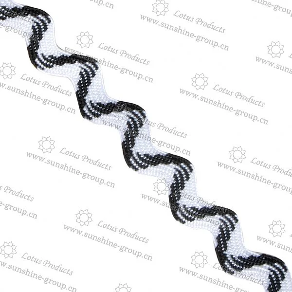 Ningbo sunshine import and export co., ltd. | metallic yarn zig zag lace trimming 005