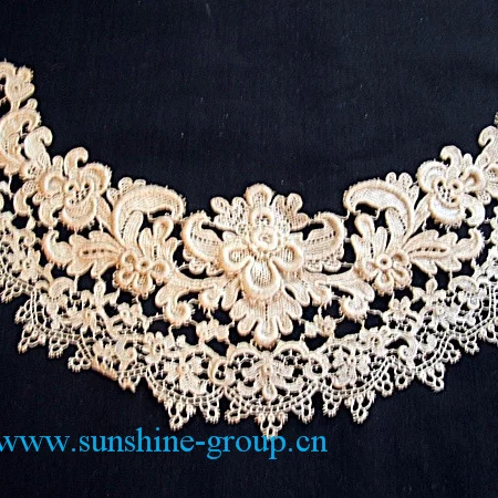 Ningbo sunshine import and export co., ltd. | fashion design embroidery lace crochet patterns neck collar-063