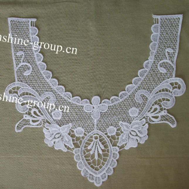 Ningbo sunshine import and export co., ltd. | fashion design milk silk embroidery lace collar for dresses-033