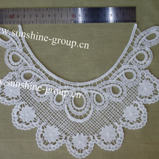 Ningbo sunshine import and export co., ltd. | fashion design milk silk embroidery lace collar for dresses-018