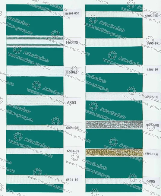 Ningbo sunshine import and export co., ltd. | elastic trimming sample card 6