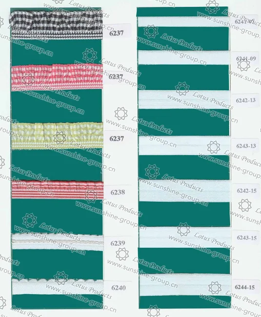 Ningbo sunshine import and export co., ltd. | elastic trimming sample card 3