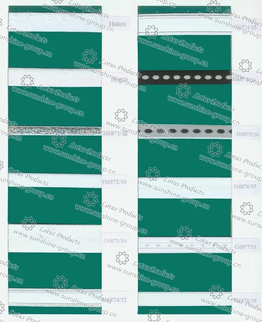 Ningbo sunshine import and export co., ltd. | elastic trimming sample card 28