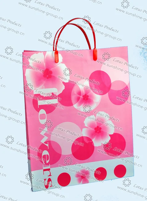 Ningbo sunshine import and export co., ltd. | shopping bag flower pink