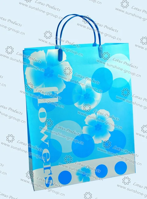 Ningbo sunshine import and export co., ltd. | shopping bag flower blue