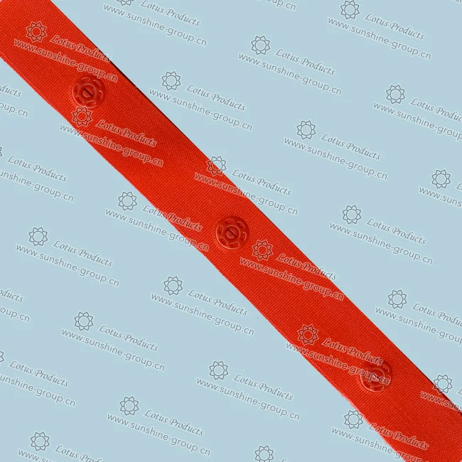 Ningbo sunshine import and export co., ltd. | snap button tape 50mm x 50mm red