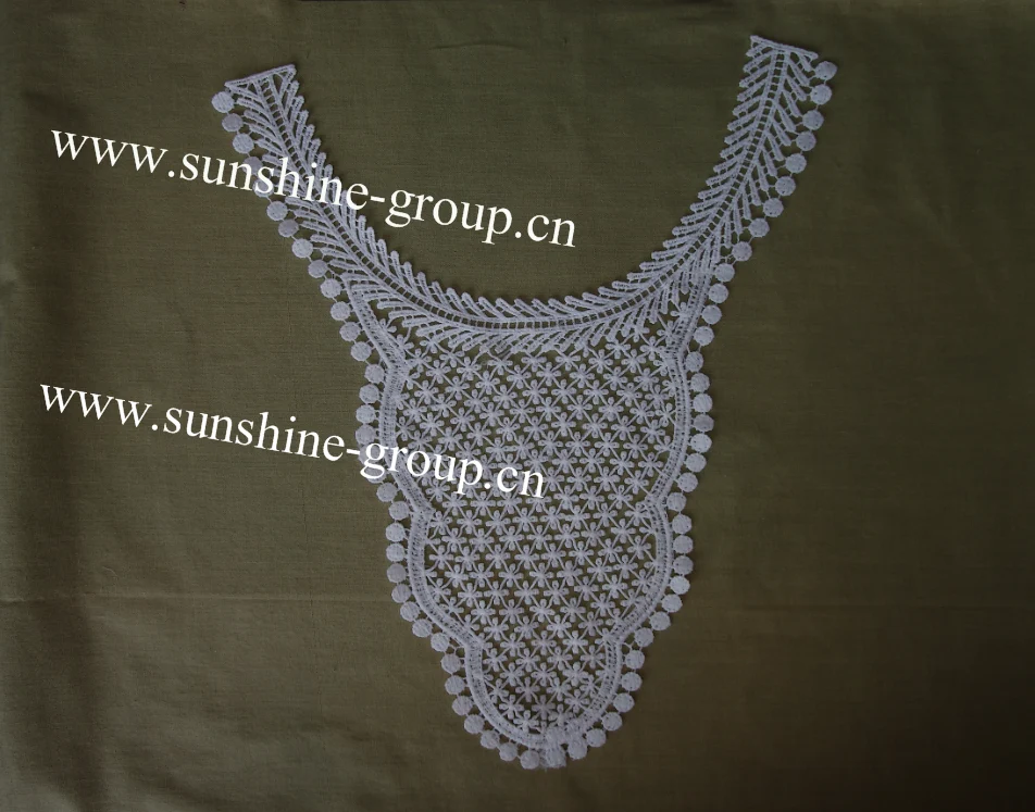 Ningbo sunshine import and export co., ltd. | fashion design milk silk embroidery lace collar for dresses-022