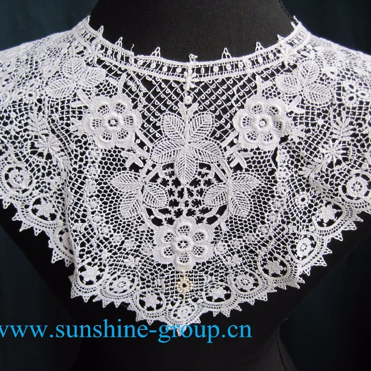 Ningbo sunshine import and export co., ltd. | fashion design embroidery lace crochet patterns neck collar-059