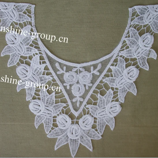 Ningbo sunshine import and export co., ltd. | fashion design milk silk embroidery lace collar for dresses-041