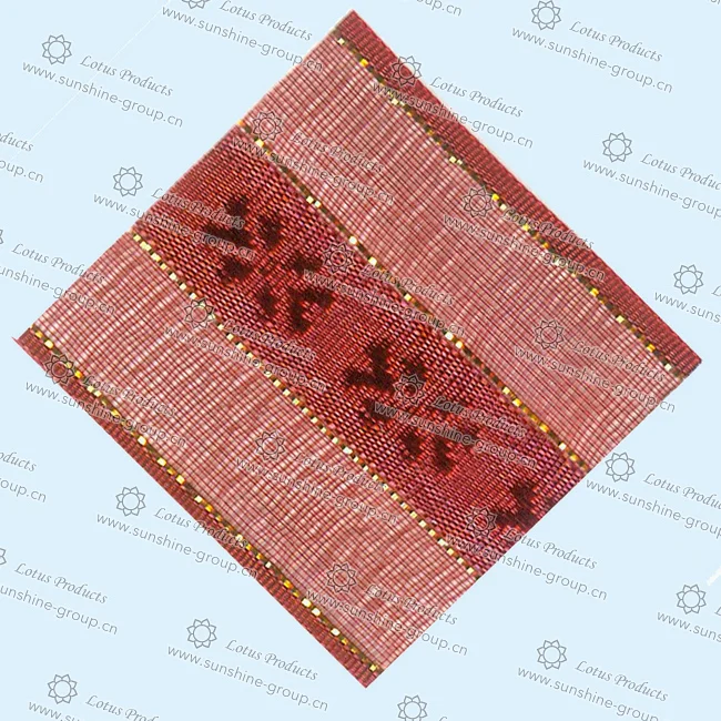 Ningbo sunshine import and export co., ltd. | organza ribbon sample card b 066