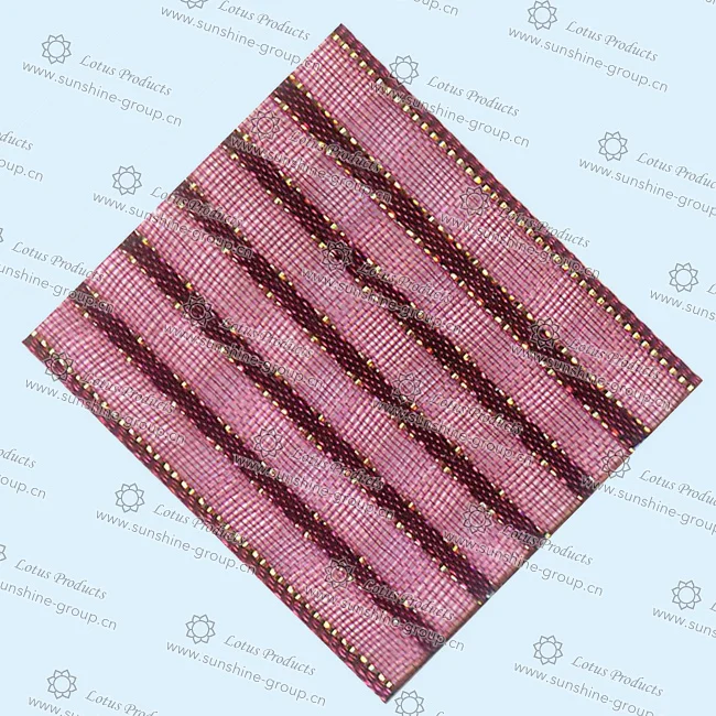 Ningbo sunshine import and export co., ltd. | organza ribbon sample card a-033