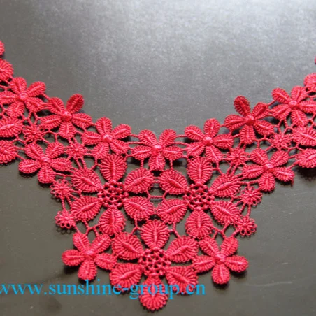 Ningbo sunshine import and export co., ltd. | fashion design embroidery lace crochet patterns neck collar-048