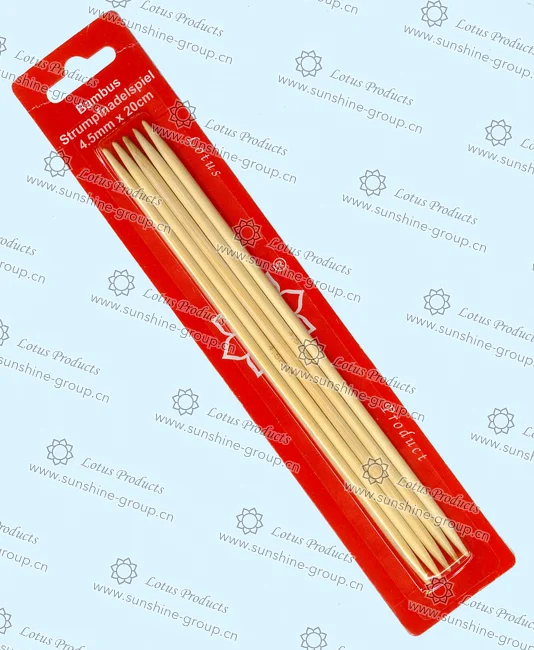 Ningbo sunshine import and export co., ltd. | bamboo sock knitting needle 4.5mm x 20cm