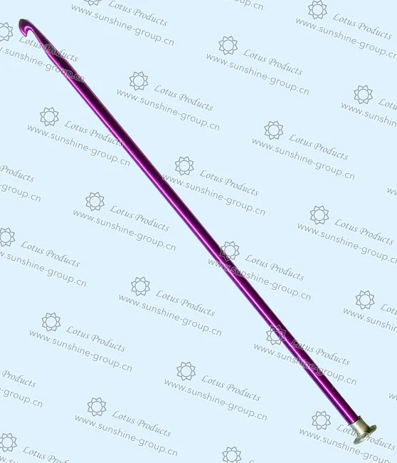 Ningbo sunshine import and export co., ltd. | alu afgan crochet hook 9inch i 5.5mm purple