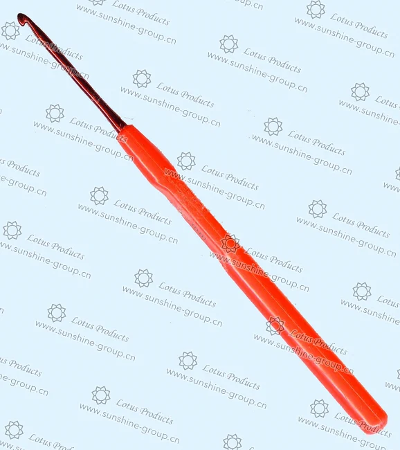 Ningbo sunshine import and export co., ltd. | alu crochet hook plastic handle 2.5mm red
