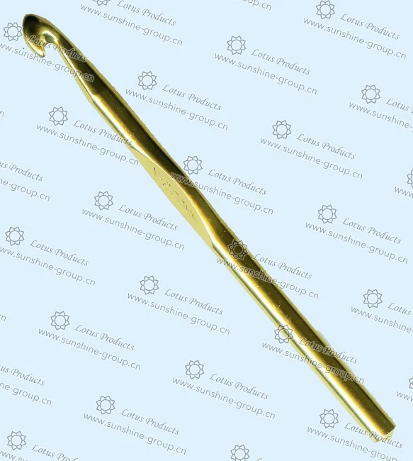 Ningbo sunshine import and export co., ltd. | alu crochet hook n 9.0mm gold