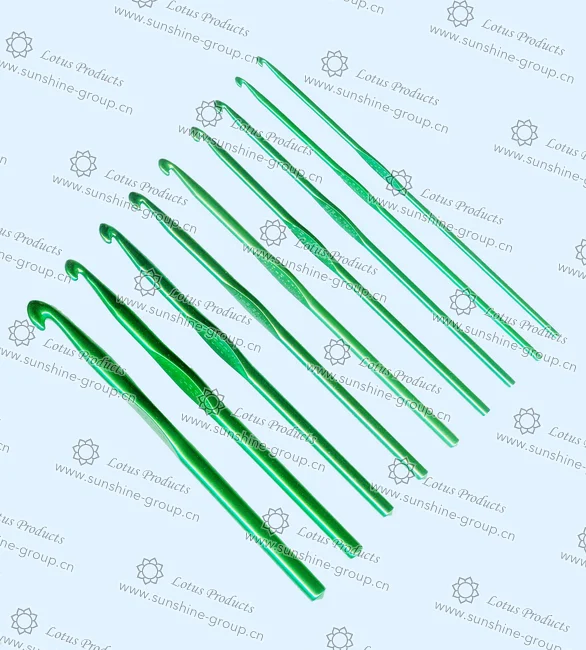 Ningbo sunshine import and export co., ltd. | alu crochet hook green color