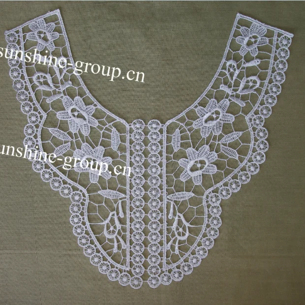 Ningbo sunshine import and export co., ltd. | fashion design polyester embroidery lace collar for dresses-042