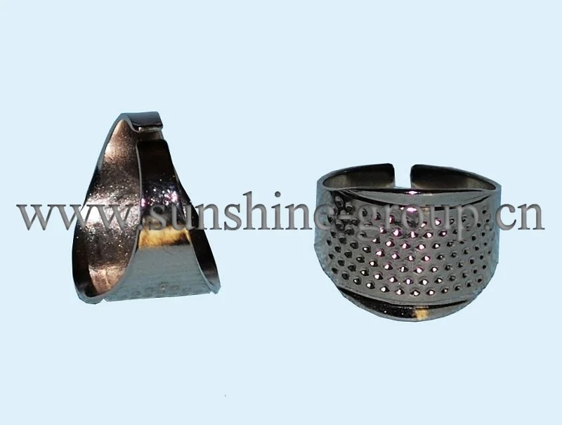 Ningbo sunshine import and export co., ltd. | knitting accessories sewing tools silver metal sewing thimble sewing thimble
