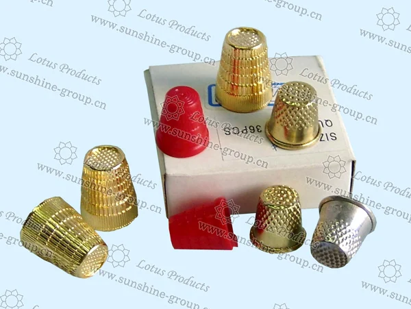 Ningbo sunshine import and export co., ltd. | knitting accessories sewing tools silver metal sewing thimble sewing thimble