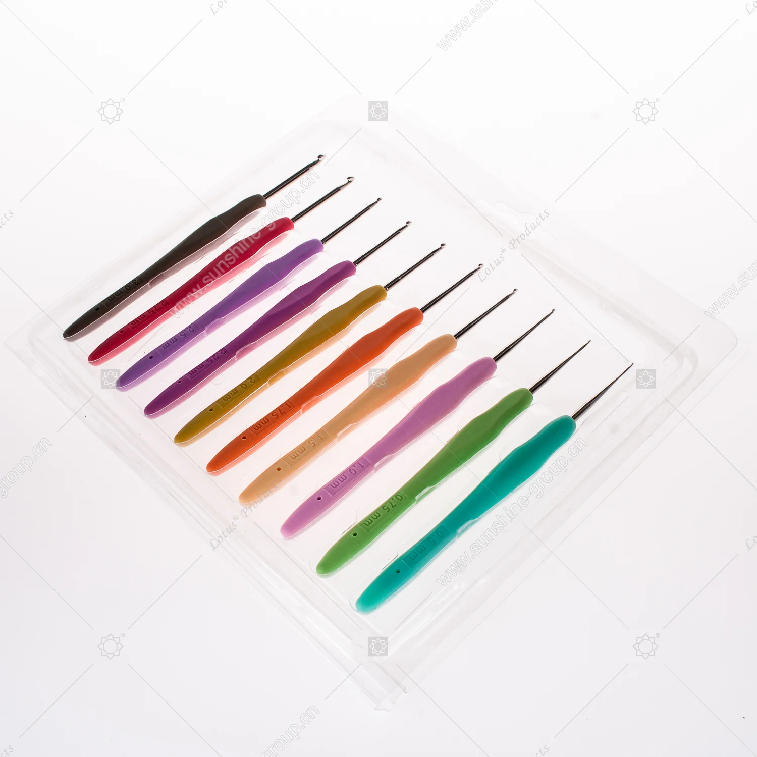Ningbo sunshine import and export co., ltd. | tpr soft handle aluminium crochet hook set