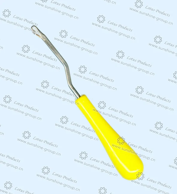 Ningbo sunshine import and export co., ltd. | latch hook plastic handle yellow
