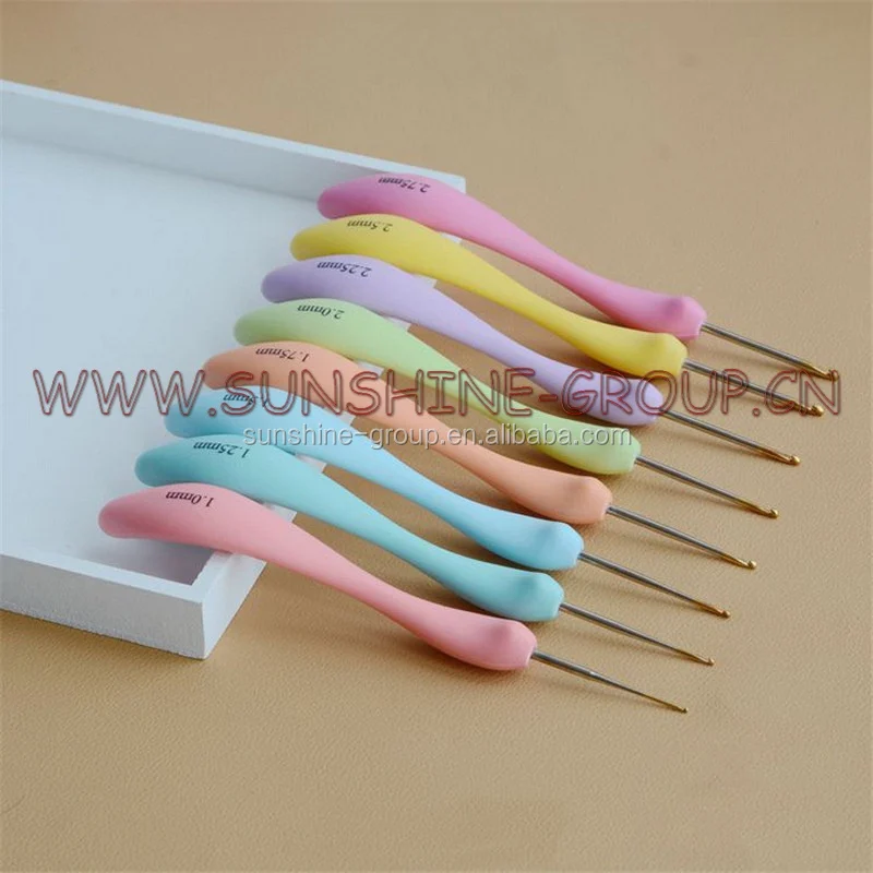 Ningbo sunshine import and export co., ltd. | 8pcs mixed metal handle steel crochet hook