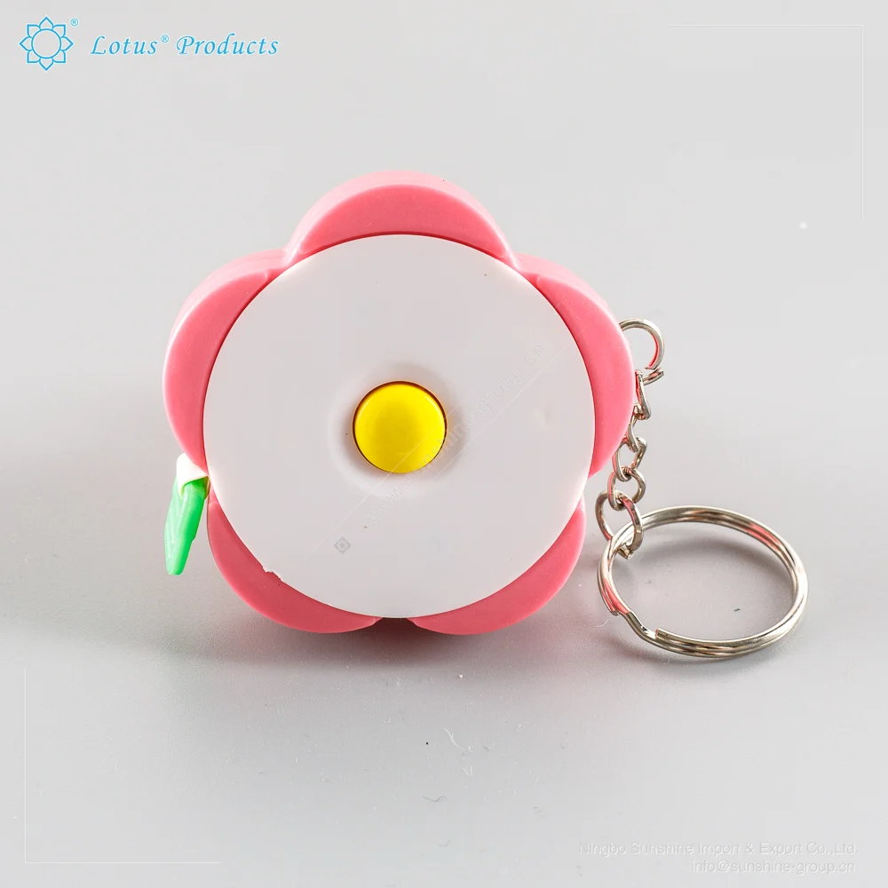 Ningbo sunshine import and export co., ltd. | customized plastic flower shaped measuring tape for promotion